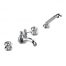 THG G24-112BUS-F05 - Roman tub set with divertor spout and handshower, 3/4'' valves