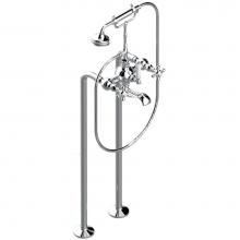 THG G25-14S/US-A02 - Floor mounted tub filler/telephone shower mixer /diverter - 8'' centres