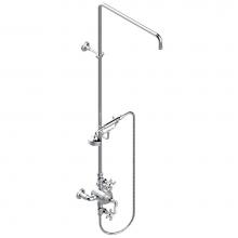 THG G25-64TRCD/US - G25-64TRCD/US - Exposed Thermostatic Shower Mixer 2 Volume Controls Column And Handshower On Cradl