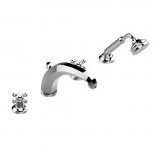 THG G29-112BSGBHUS-F05 - Roman tub set with high divertor spout and handshower, 3/4'' valves