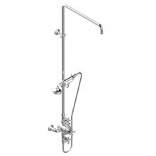THG G29-64TRCD/US - G29-64TRCD/US - Exposed Thermostatic Shower Mixer 2 Volume Controls Column And Handshower On Cradl