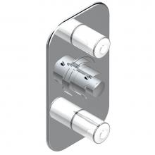 THG G2K-5400BE - G2K-5400BE - Trim For Thg Thermostatic Valve 2 Volume Controls Ref. 5400Ae/Us