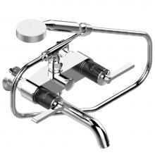 THG G2M-13B/US - G2M-13B/US - Exposed Tub Filler With Cradle Handshower Wall Mounted