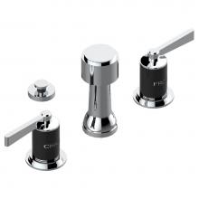 THG G2M-207KA - G2M-207KA - Deck Mounted 3 Hole Bidet W/Vertical Spray Vacuum Breaker And Drain