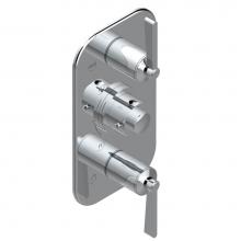 THG G2U-5400BE-A02 - Trim for THG thermostatic valve 2 volume controls, rough part supplied with fixing box ref. 5 400A