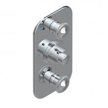 THG G47-5400BE-A02 - Trim for THG thermostatic valve 2 volume controls, rough part supplied with fixing box ref. 5 400A