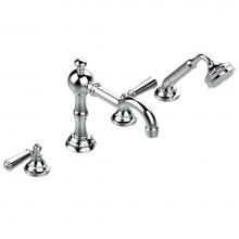 THG G3M-112BGUS-F05 - Roman tub set with divertor spout and handshower, 3/4'' valves