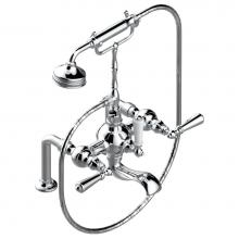 THG G3M-14G/US - G3M-14G/US - Deck Mounted Exposed Tub Filler With Telephone Shower Mixer / Diverter - 8'&apos