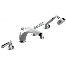 THG G3N-112BSGBHUS-F05 - Roman tub set with high divertor spout and handshower, 3/4'' valves