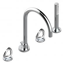 THG G4P-112BSGUS - G4P-112BSGUS - Deck Mounted Tub Filler With Diverter Goliath Spout And Handshower 3/4''