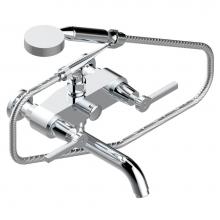 THG G58-13B/US-F05 - Exposed tub filler with cradle handshower, wall mounted