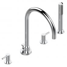 THG G5B-112BSGBHUS-F05 - Roman tub set with high divertor spout and handshower, 3/4'' valves