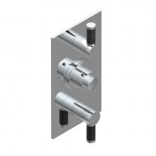 THG G5D-5400BE-F05 - Trim for THG thermostatic valve 2 volume controls, rough part supplied with fixing box ref. 5 400A