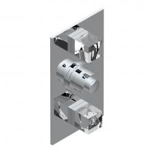 THG G5E-5400BE-A08 - Trim for THG thermostatic valve 2 volume controls, rough part supplied with fixing box ref. 5 400A