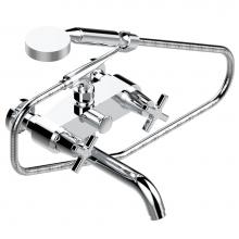 THG G69-13B/US - G69-13B/US - Exposed Tub Filler With Cradle Handshower Wall Mounted