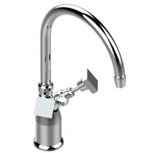 THG G79-2161/US - G79-2161/US - Single Hole Lav.Set W/Arc Spout 2 Handle & Drain Assembly