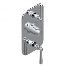 THG G7B-5400BE-F05 - Trim for THG thermostatic valve 2 volume controls, rough part supplied with fixing box ref. 5 400A