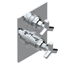 THG G8A-5600BE-A02 - Trim for thermostatic mixer with stop valve and 3 way diverter, rough part supplied with fixing bo