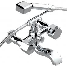 THG J17-13B/US - J17-13B/US - Exposed Tub Filler With Cradle Handshower Wall Mounted