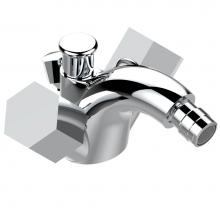 THG J17-3205/2US - J17-3205/2US - Single Hole Bidet Faucet Integral Diverter For Vertical Spray With Drain