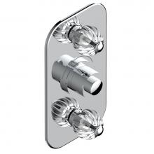 THG U1D-5400BE-F05 - Trim for THG thermostatic valve 2 volume controls, rough part supplied with fixing box ref. 5 400A