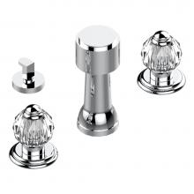 THG U1K-207KA-A08 - Deck mounted 3-hole bidet with vertical spray, vacuum breaker and drain