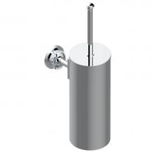 THG U3B-4720C-A02 - Metal toilet brush holder with brush with cover wall mounted