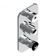 THG U3A-5400BE-A02 - Trim for THG thermostatic valve 2 volume controls, rough part supplied with fixing box ref. 5 400A