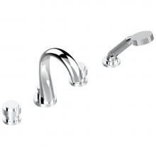 THG U4A-112BUS-A02 - Roman tub set with divertor spout and handshower, 3/4'' valves