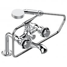 THG U4D-13G/US-A08 - Exposed tub filler with cradle handshower, deck mounted