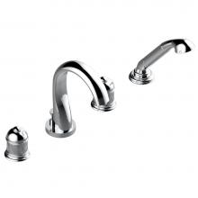 THG U4E-112BUS-A02 - Roman tub set with divertor spout and handshower, 3/4'' valves
