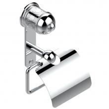 THG U4E-538AC-A02 - Toilet paper holder, single mount with cover