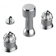 THG U4F-207KA-F05 - Deck mounted 3-hole bidet with vertical spray, vacuum breaker and drain