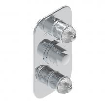 THG U4F-5540BE-F05 - Trim for thg thermostat with 2-way diverter and on/off control, rough part supplied with fixing bo