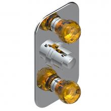 THG U5A-5400BE-A08 - Trim for THG thermostatic valve 2 volume controls, rough part supplied with fixing box ref. 5 400A
