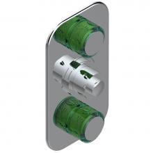 THG U5B-5400BE-A08 - Trim for THG thermostatic valve 2 volume controls, rough part supplied with fixing box ref. 5 400A