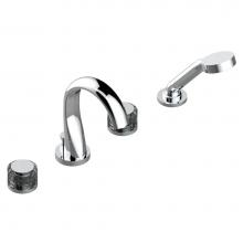 THG U5C-112BUS-A08 - Roman tub set with divertor spout and handshower, 3/4'' valves