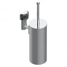 THG U5C-4720C-A02 - Metal toilet brush holder with brush with cover wall mounted