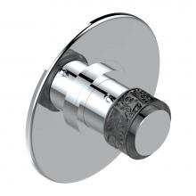 THG U5C-5100BR-A08 - Trim for THG thermostatic valve, rough part supplied with fixing box ref. 5 200AE/US - Round plate