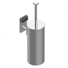 THG U5F-4720C-F05 - Metal toilet brush holder with brush with cover wall mounted