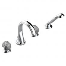 THG U5G-112BUS - U5G-112BUS - Deck Mounted Tub Filler With Diverter Spout And Handshower 3/4'' Valves