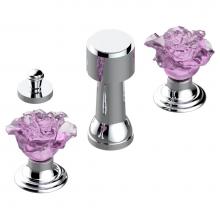 THG U5J-207KA-A02 - Deck mounted 3-hole bidet with vertical spray, vacuum breaker and drain