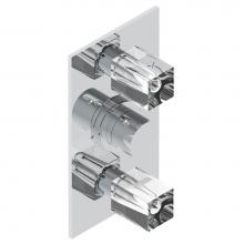THG U6F-5400BE-A08 - Trim for THG thermostatic valve 2 volume controls, rough part supplied with fixing box ref. 5 400A