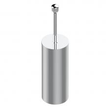 THG U7C-4700C - U7C-4700C - Metal Toilet Brush Holder With Brush With Cover Floor Mounted