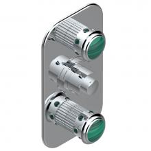 THG U7A-5400BE-A08 - Trim for THG thermostatic valve 2 volume controls, rough part supplied with fixing box ref. 5 400A
