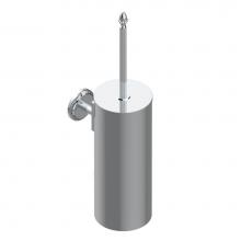 THG U93-4720C-F05 - Metal toilet brush holder with brush with cover wall mounted