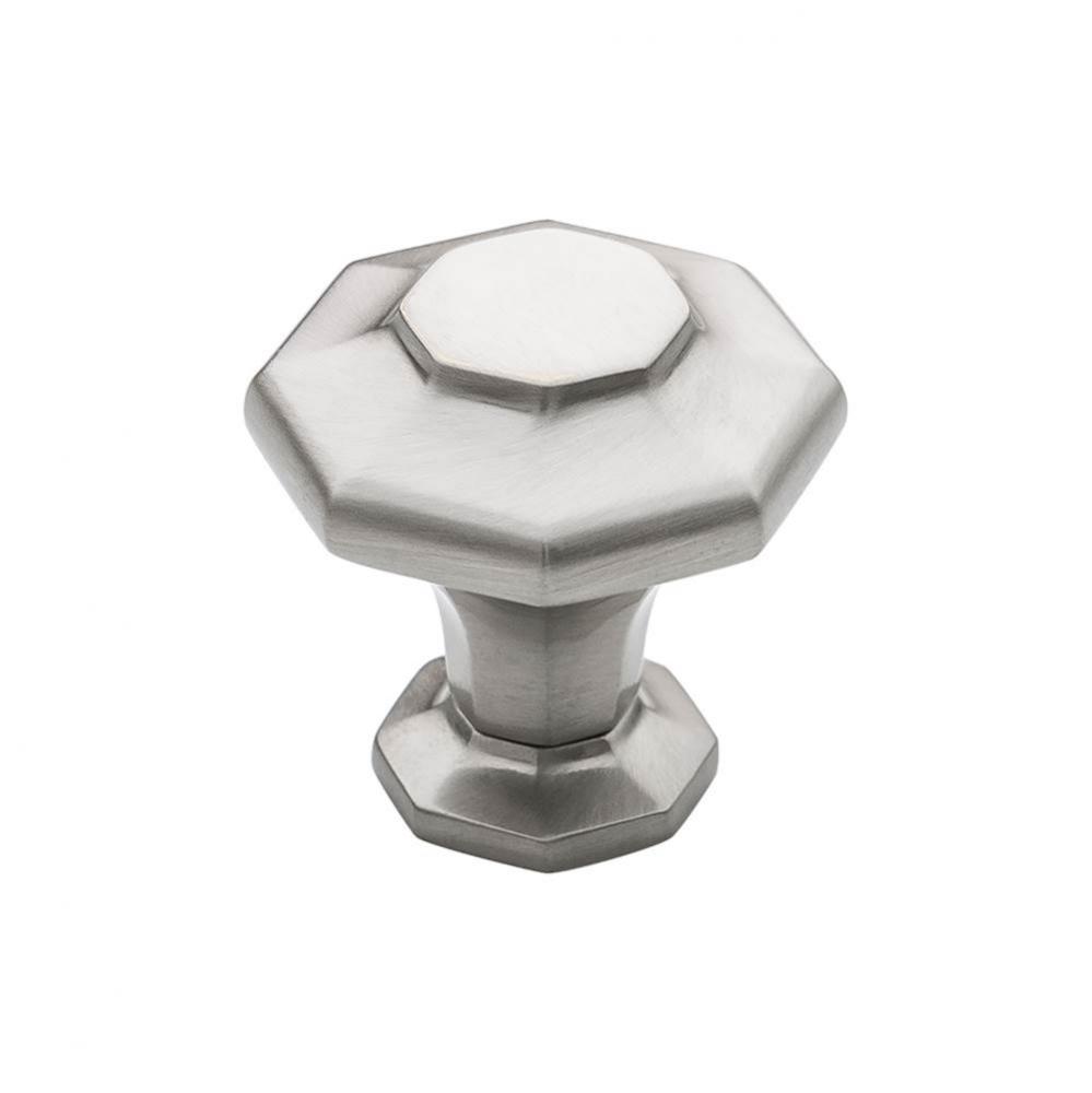 Palazzo Knob 1 3/16 Inch Brushed Satin Nickel