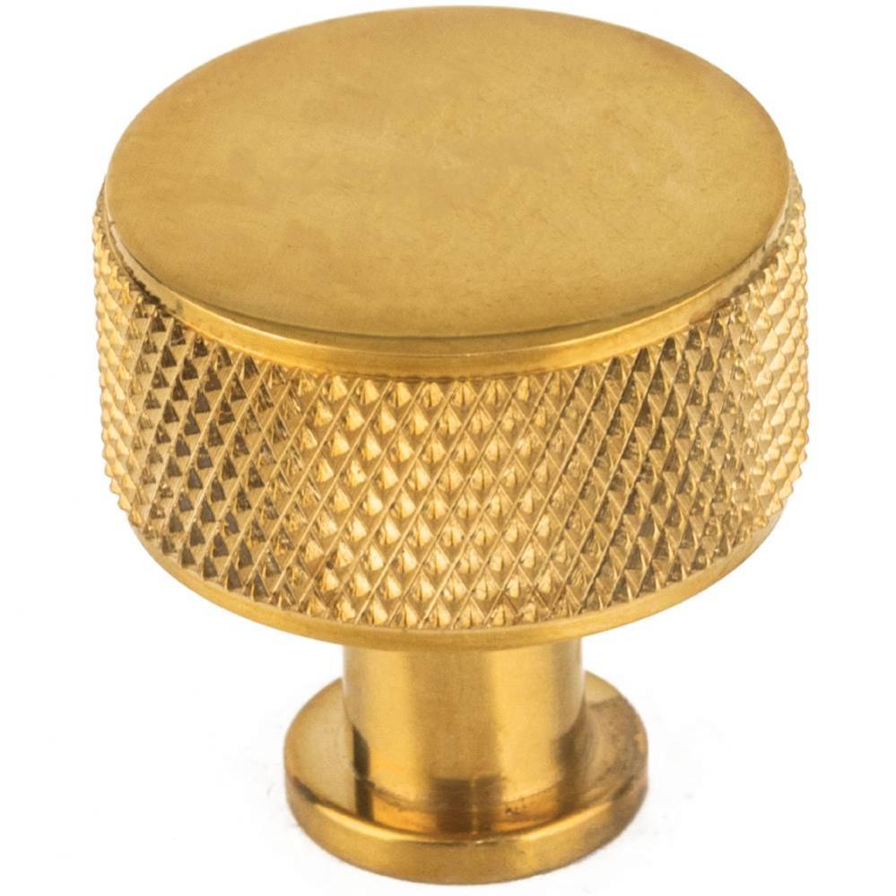 Beliza Conicial Knurled Knob 1'' - Unlacquered Brass
