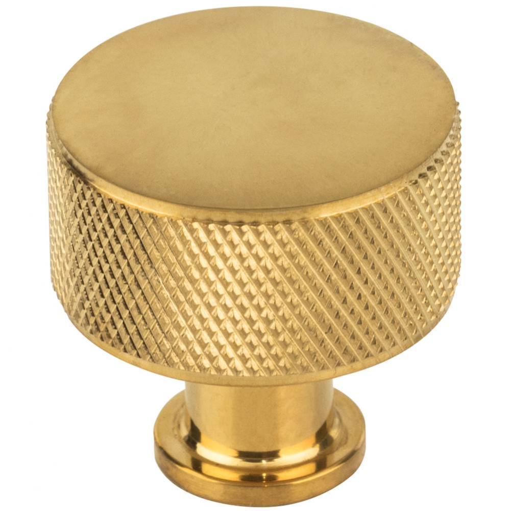 Beliza Conicial Knurled Knob 1 1/8'' - Unlacquered Brass