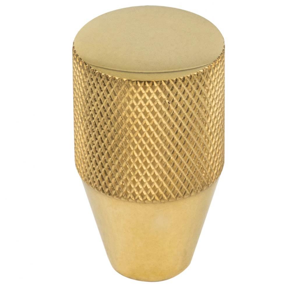 Beliza Cylinder Knurled Knob 3/4'' - Unlacquered Brass